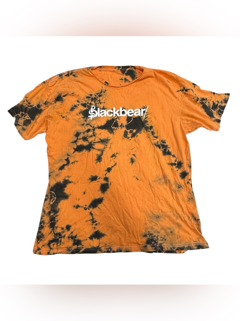 Size XL Blackbear short sleeve t-shirt. Orange color with black tie-dye pattern!